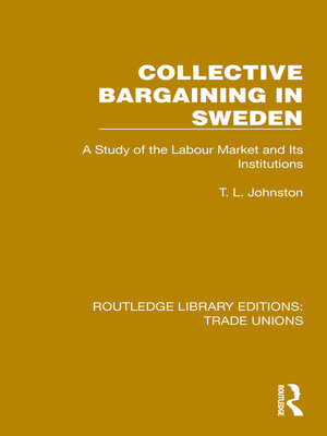 cover image of Collective Bargaining in Sweden